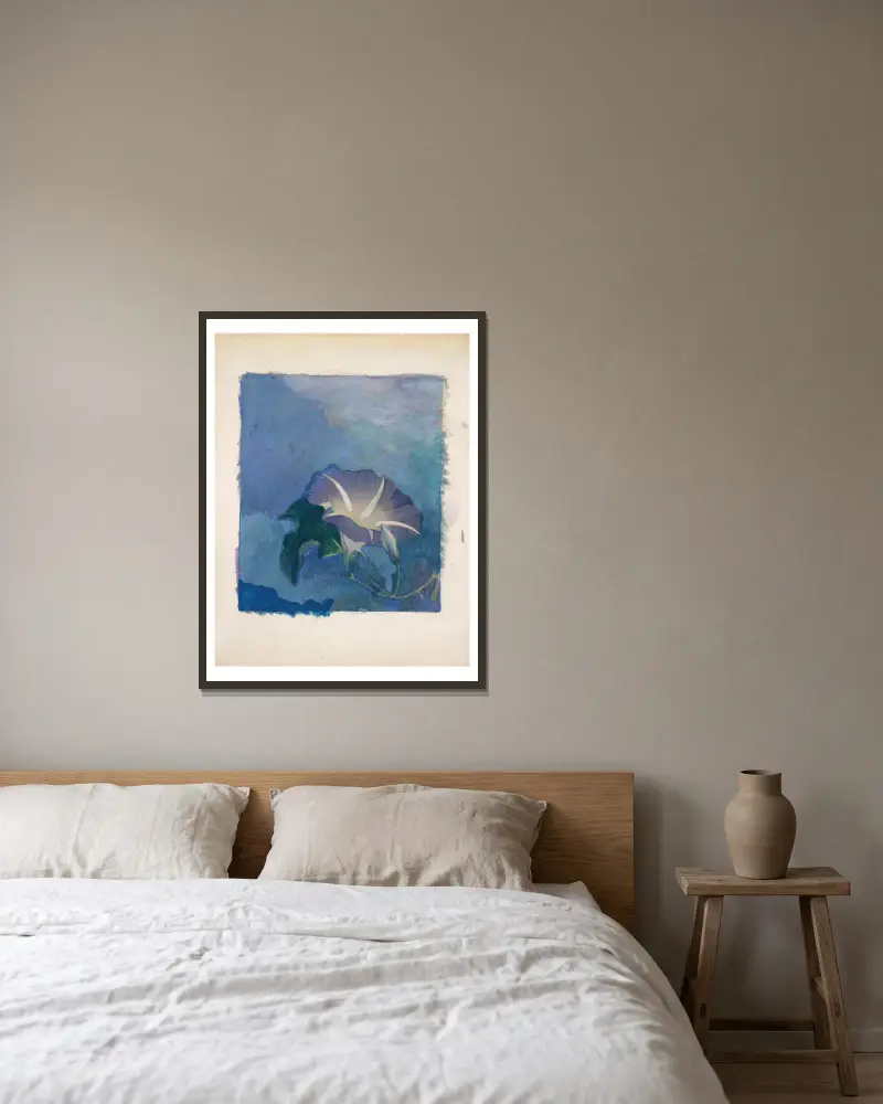 Nocturne av John La Farge inramad på en vägg