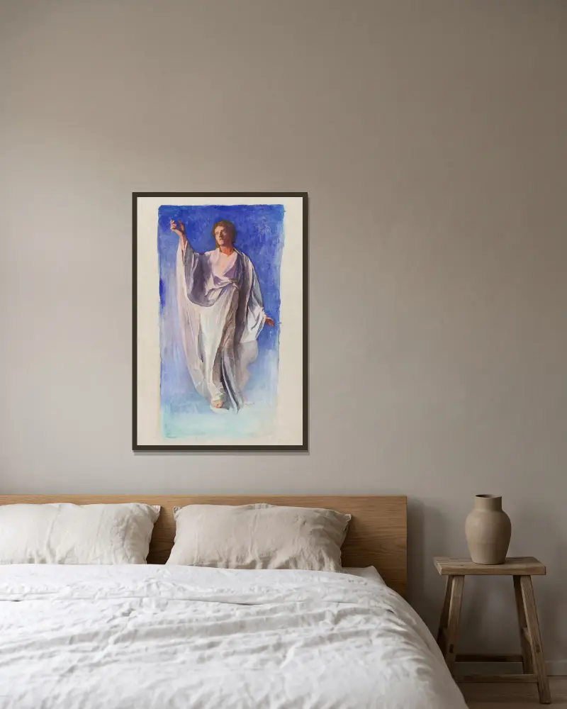 Die Auferstehung Christi von John La Farge gerahmt an einer Wand