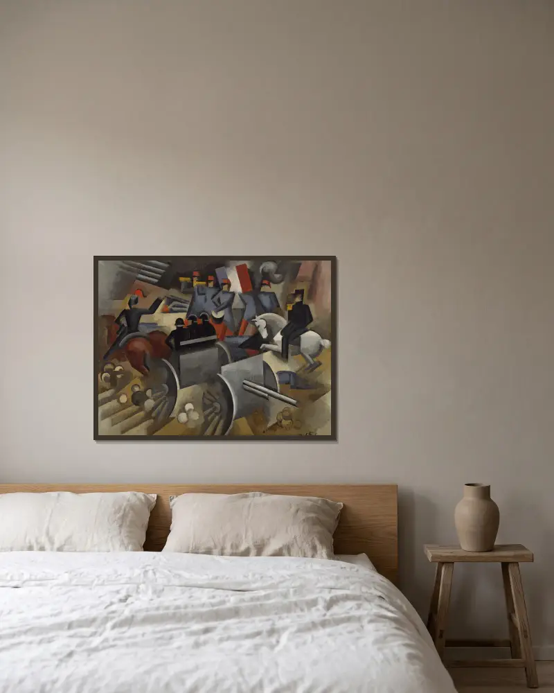 Artillerie von Roger de La Fresnaye gerahmt an einer Wand