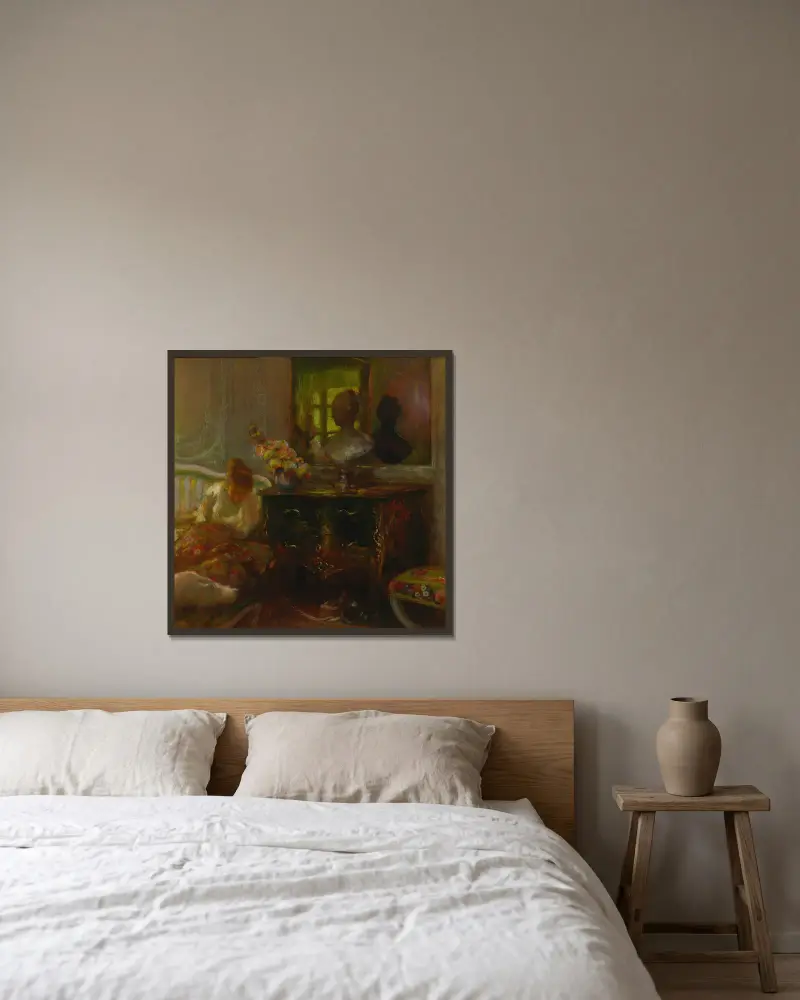 L'après-Midi von Gaston La Touche gerahmt an einer Wand