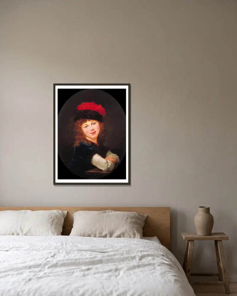 Portret dziewczynki, Elisabeth Louise Vigée Le Brun w ramie na ścianie