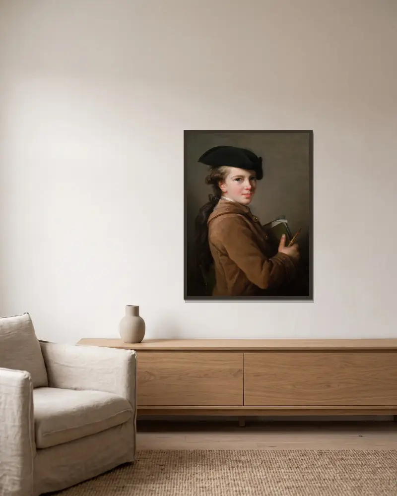 The Artist’s Brother av Elisabeth Louise Vigée Le Brun inramad på en vägg