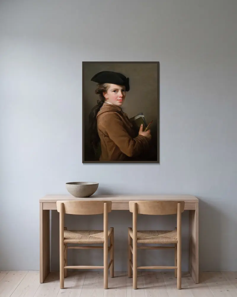 The Artist’s Brother av Elisabeth Louise Vigée Le Brun inramad på en vägg