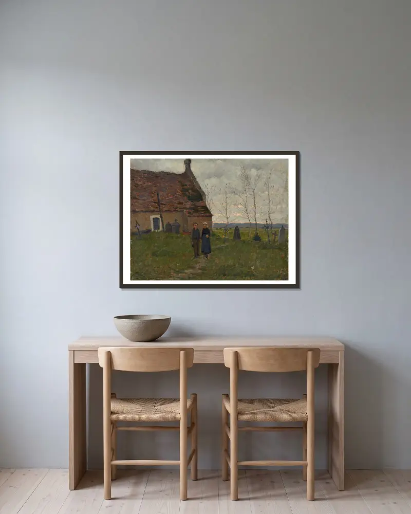 Po bohoslužbě, Henri Le Sidaner v rámu na stěně
