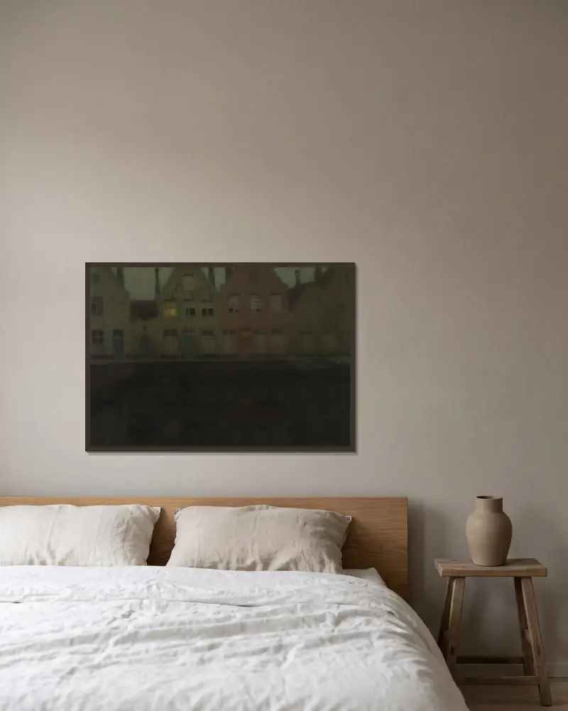 Der Kai von Henri Le Sidaner gerahmt an einer Wand