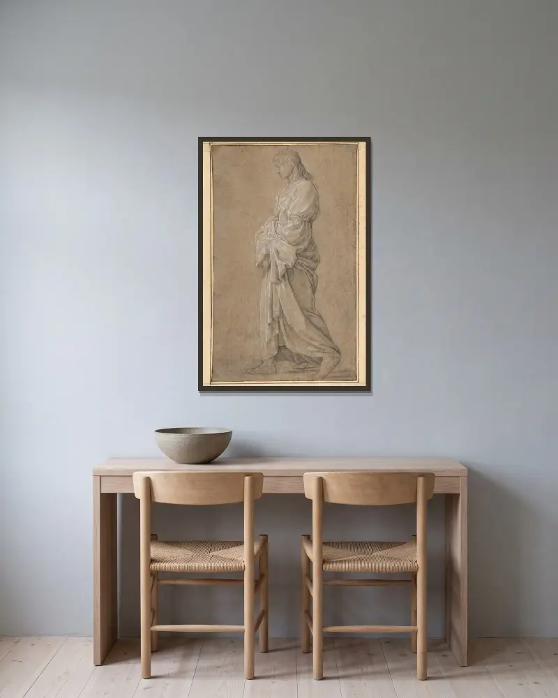 Studium do św. Gerwazego, Eustache Le Sueur w ramie na ścianie