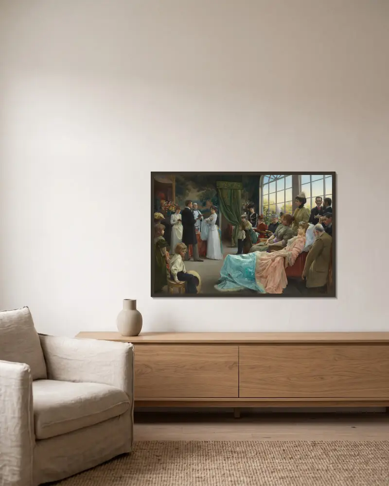 Chrzest, Julius Leblanc Stewart w ramie na ścianie