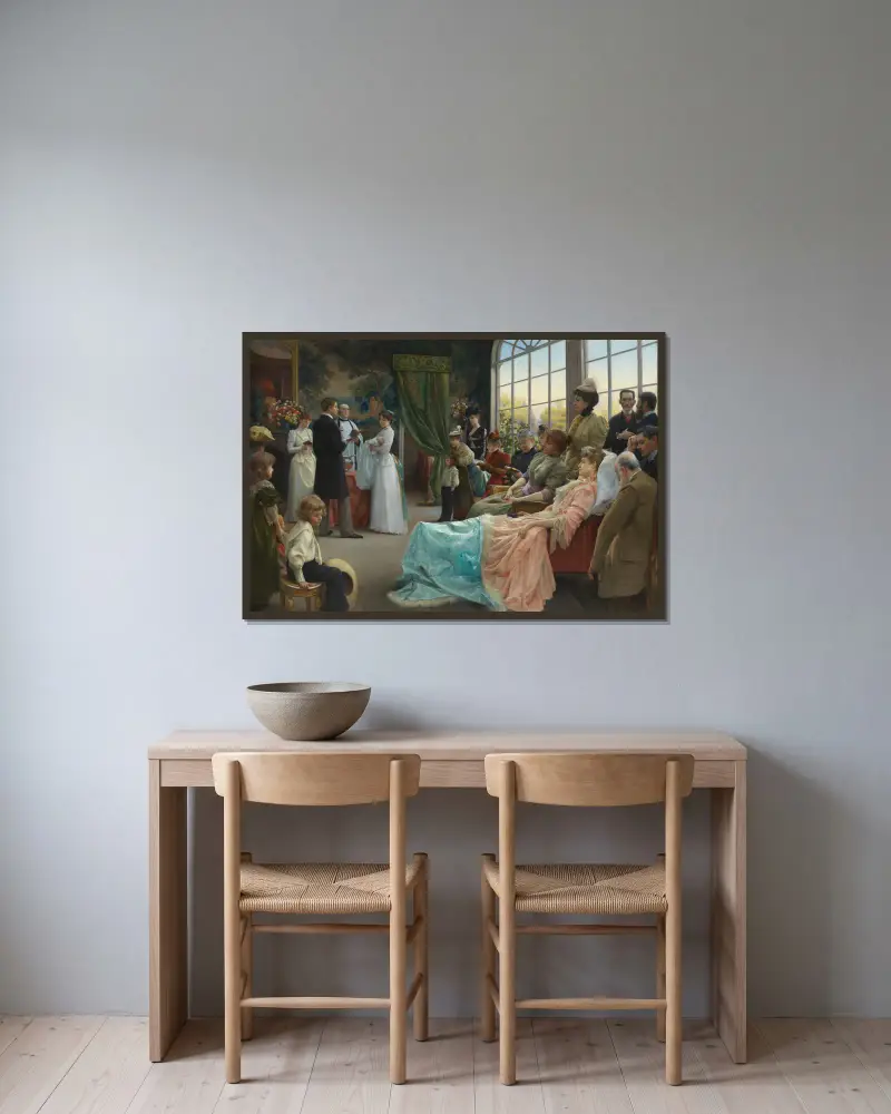 Chrzest, Julius Leblanc Stewart w ramie na ścianie