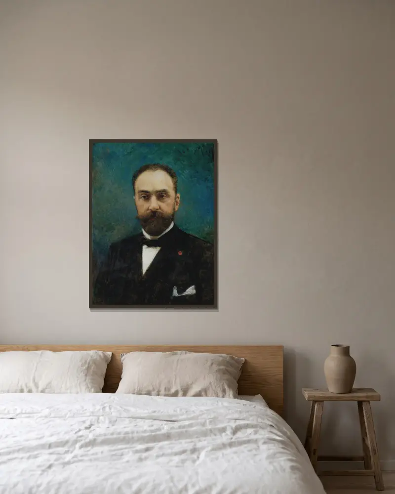 Charles Ephrussi av Léon Bonnat inramad på en vägg