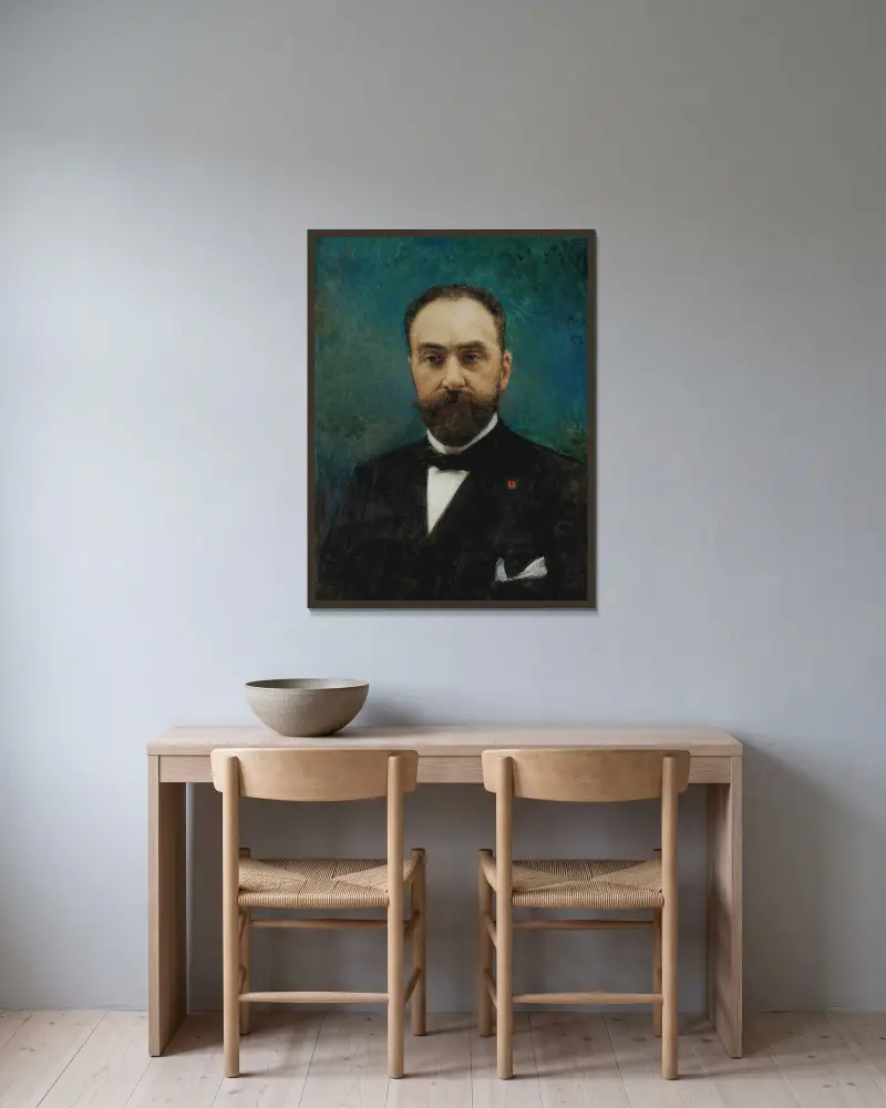 Charles Ephrussi av Léon Bonnat inramad på en vägg