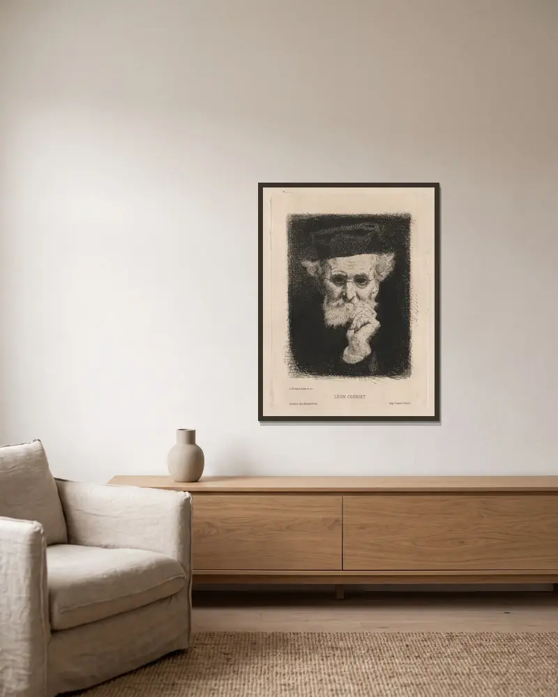 Léon Cogniet von Léon Bonnat gerahmt an einer Wand