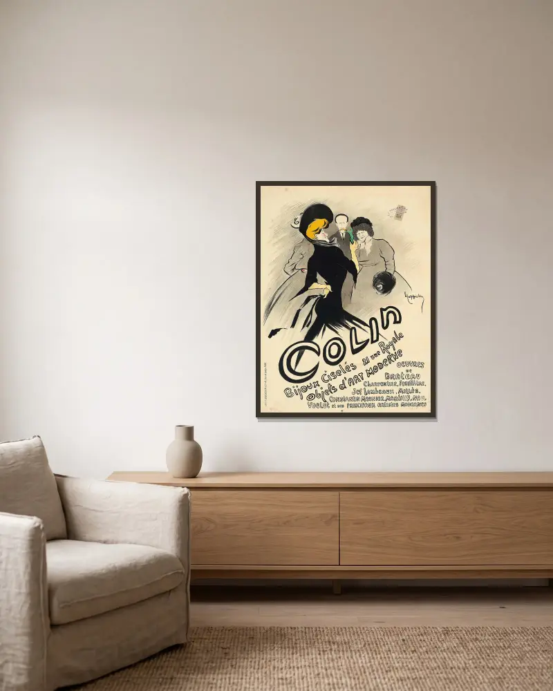 Colin von Leonetto Cappiello gerahmt an einer Wand
