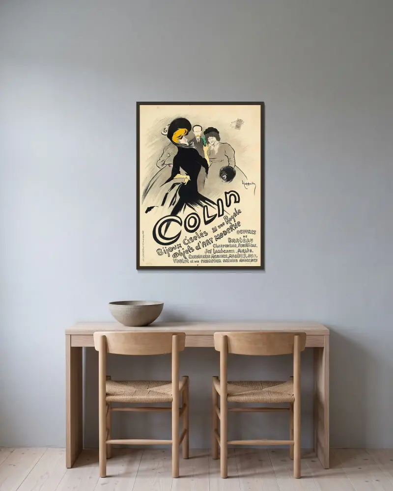 Colin von Leonetto Cappiello gerahmt an einer Wand