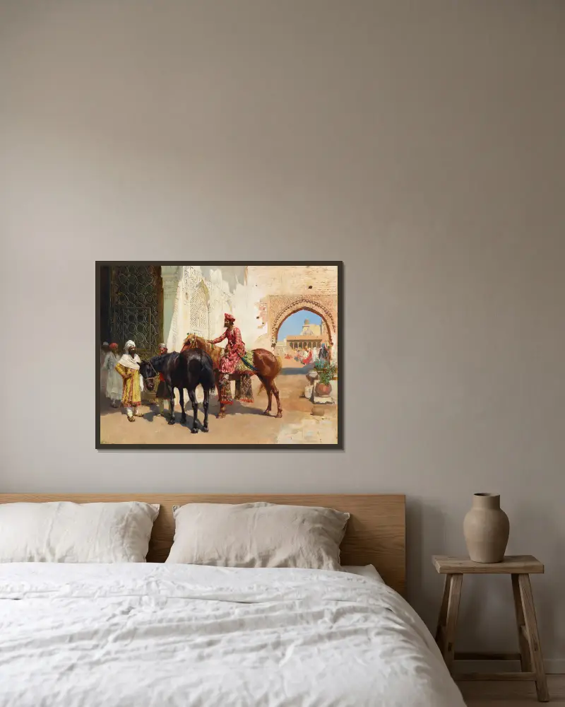 Perski handlarz koni, Bombaj, Edwin Lord Weeks w ramie na ścianie