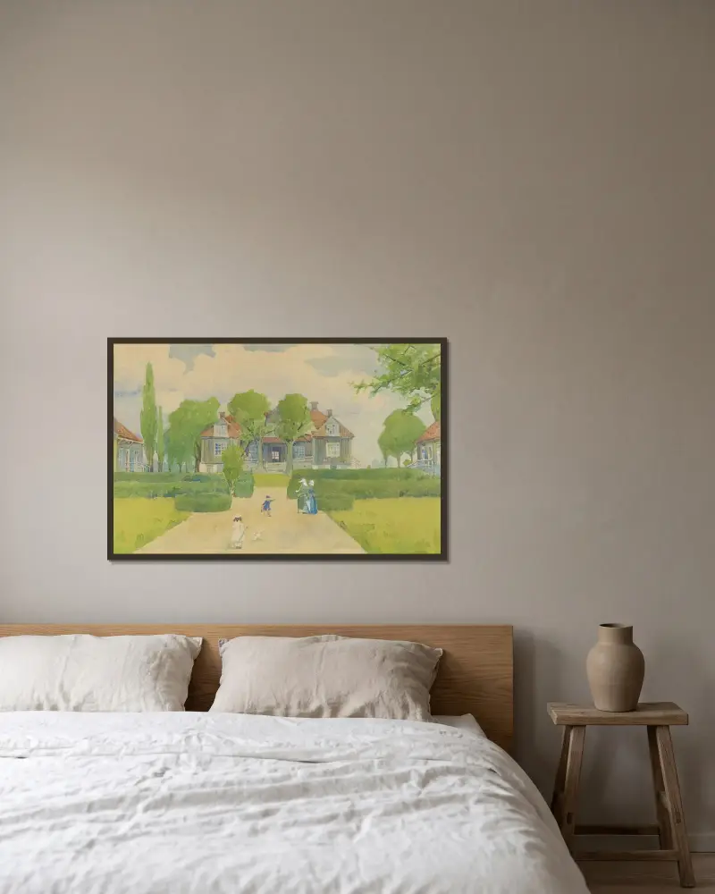 Näsby manor von Lotten Rönquist gerahmt an einer Wand