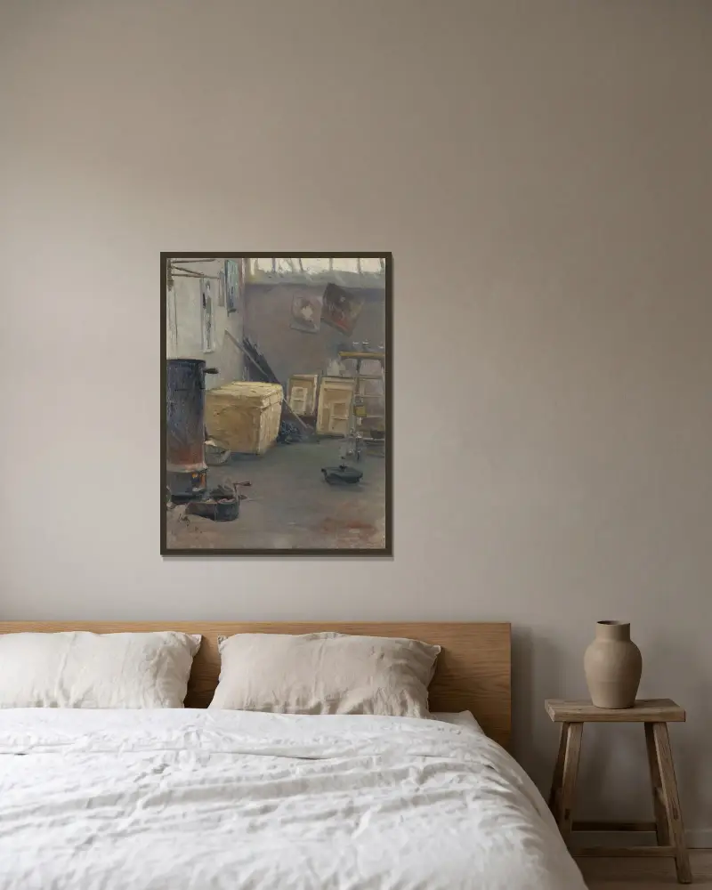 Studio Interior von Lotten Rönquist gerahmt an einer Wand