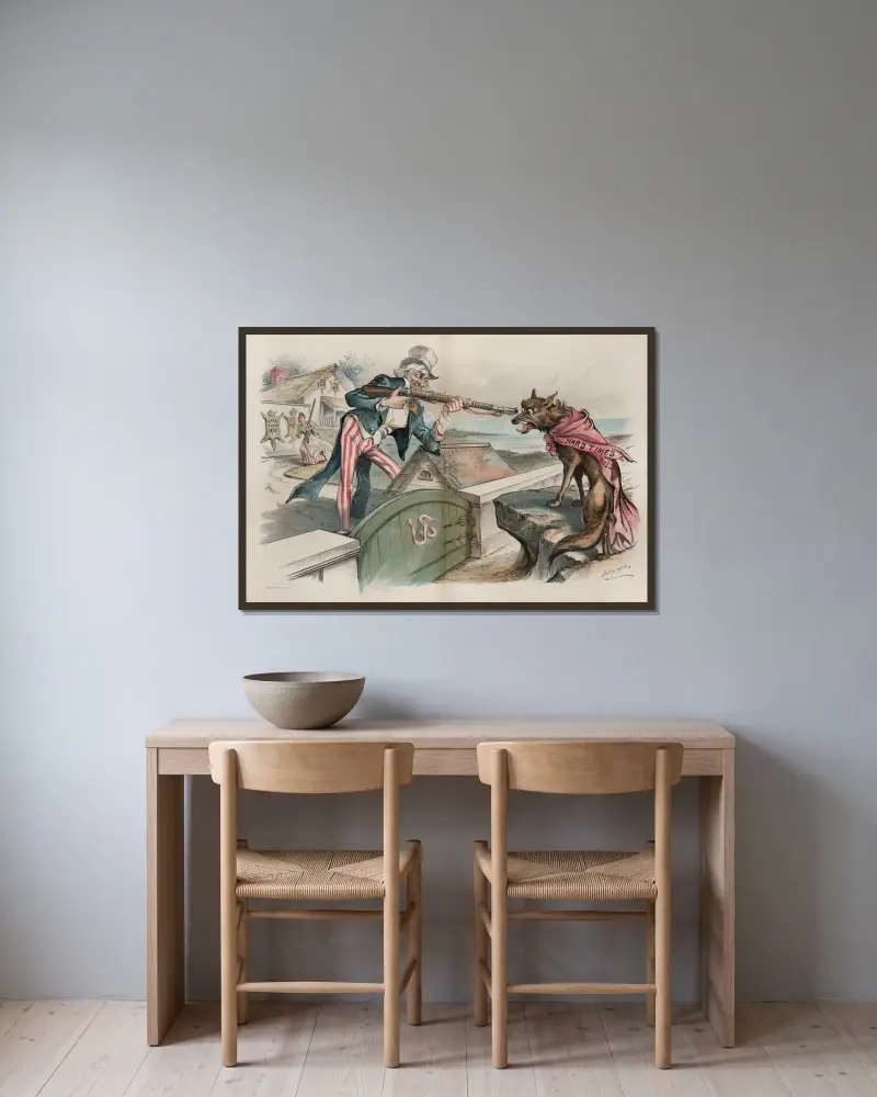 Another hide to be take von Louis Dalrymple gerahmt an einer Wand