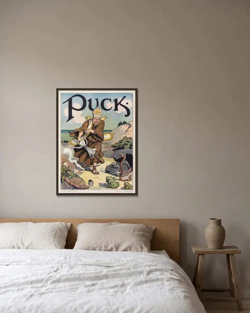 Ein weiterer Sankt Patrick von Louis Glackens gerahmt an einer Wand
