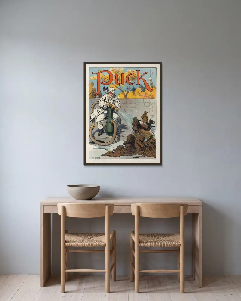 Ge staden en ordentlig genomsköljning. Det behövs av Louis Glackens inramad på en vägg