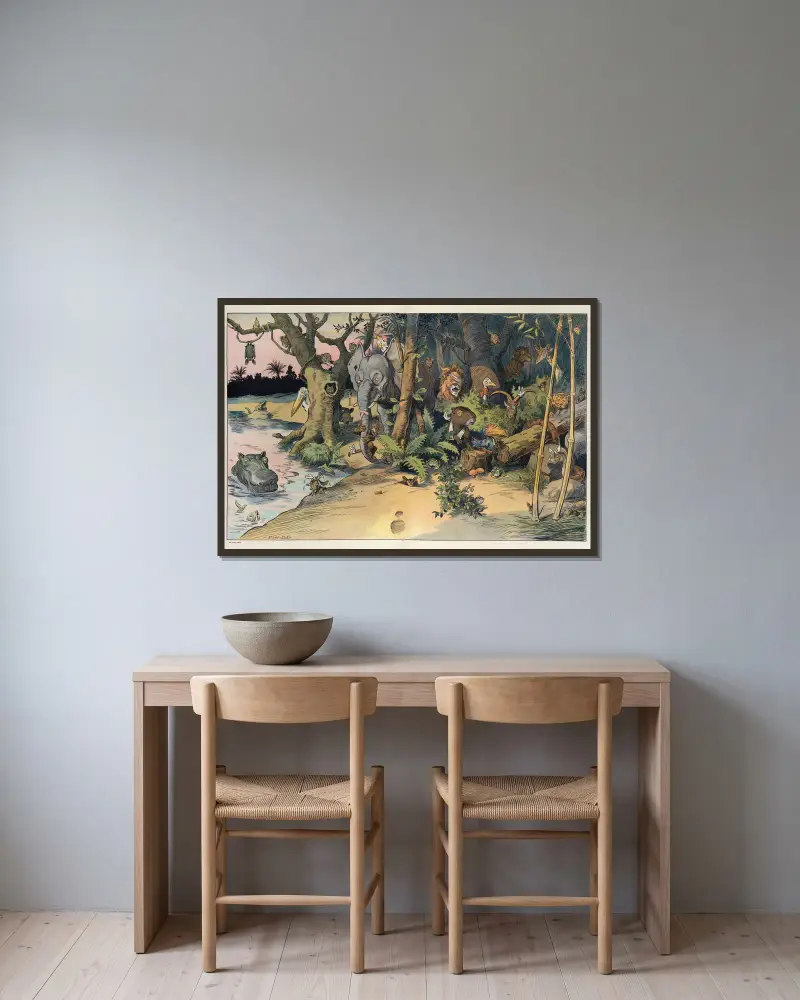 Säg, ärligt, är han verkligen borta av Louis Glackens inramad på en vägg
