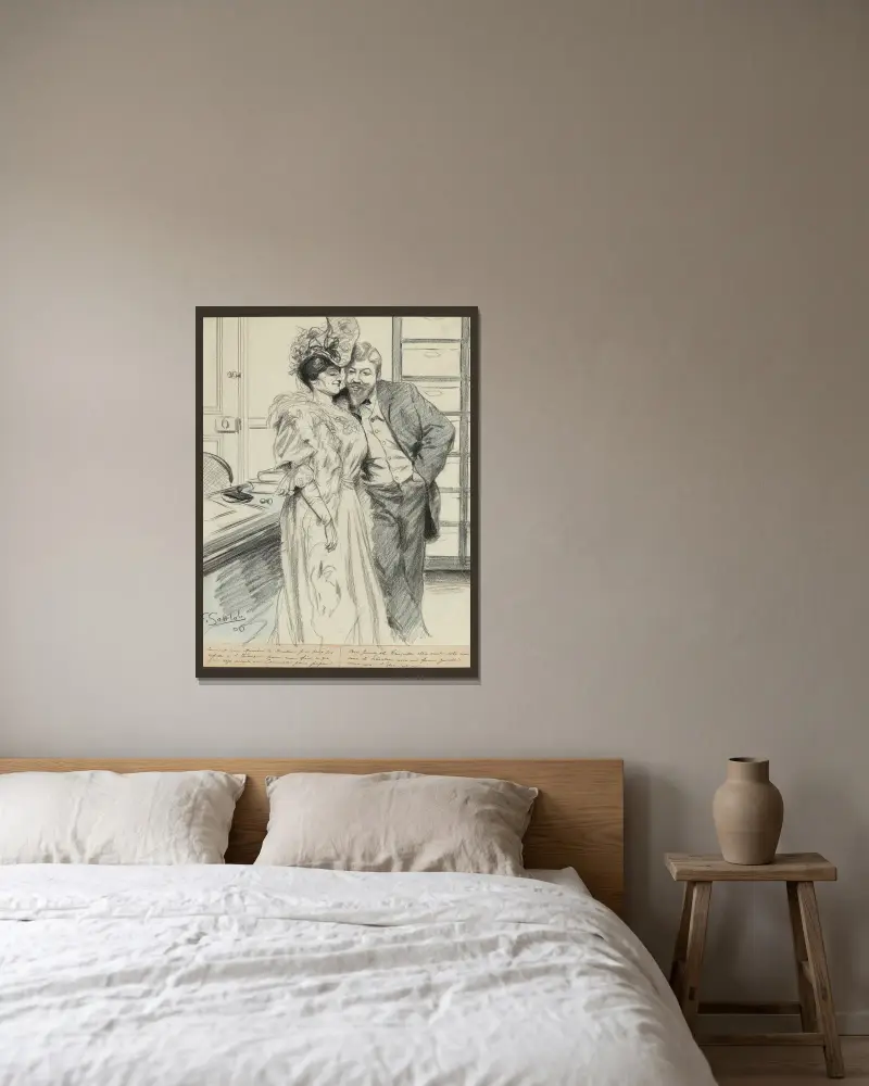 Comment donc Monsieur le directeur, je ne peux pas refuser à l’Intérieur pour mon frère, ce que j’ai déjà accordé au Com, Fernand Louis Gottlob w ramie na ścianie