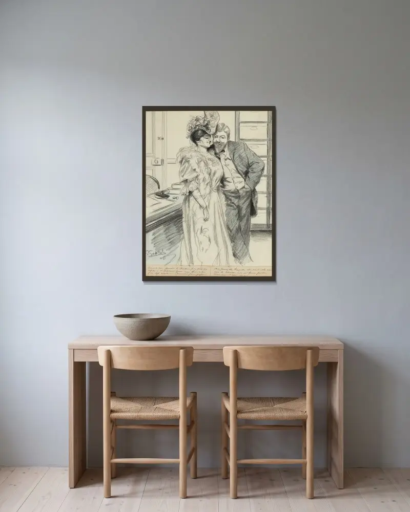 Comment donc Monsieur le directeur, je ne peux pas refuser à l’Intérieur pour mon frère, ce que j’ai déjà accordé au Com, Fernand Louis Gottlob w ramie na ścianie