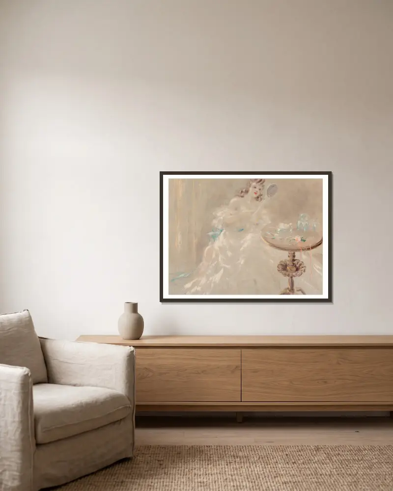 Poranek, Louis Icart w ramie na ścianie