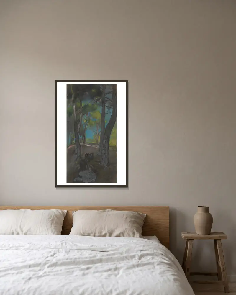 Lotz von Auguste Louis Lepère gerahmt an einer Wand