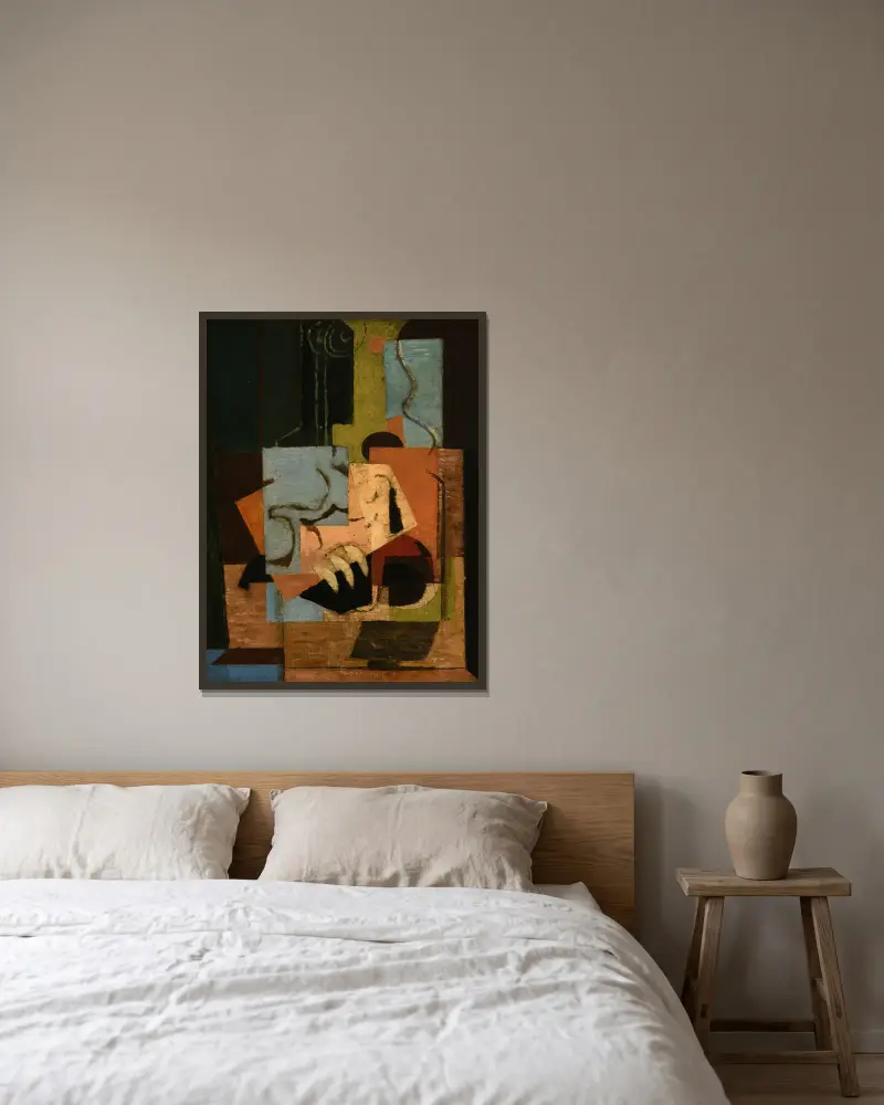 Composition av Louis Marcoussis inramad på en vägg