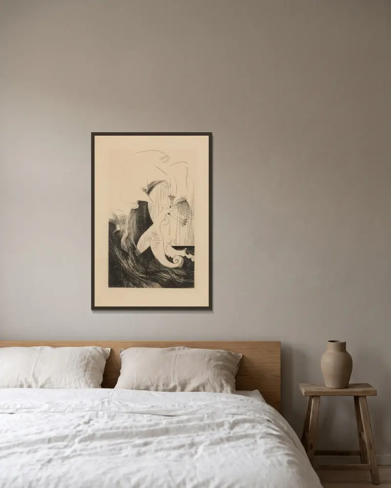 Lul de Faltenin von Louis Marcoussis gerahmt an einer Wand