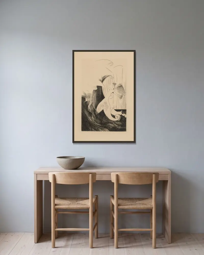 Lul de Faltenin von Louis Marcoussis gerahmt an einer Wand