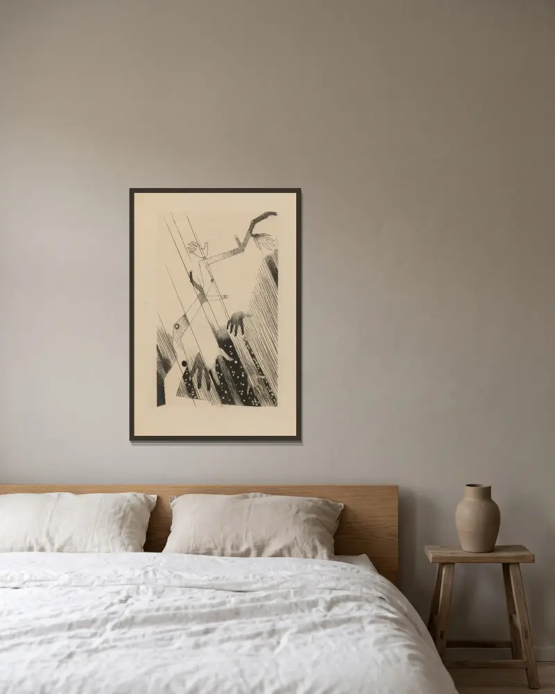 Marie von Louis Marcoussis gerahmt an einer Wand
