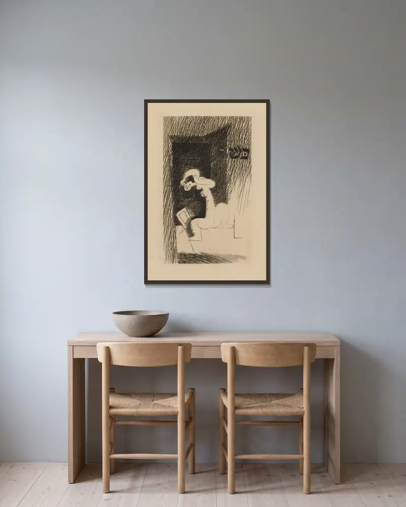 Marizibill von Louis Marcoussis gerahmt an einer Wand