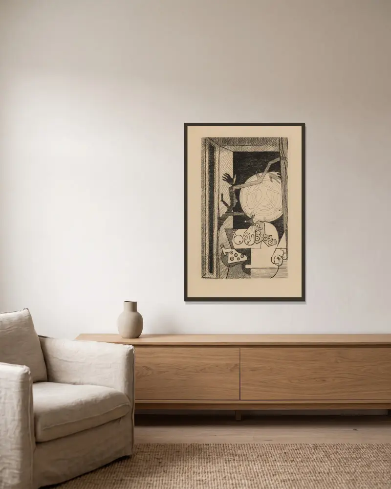 Signe, Louis Marcoussis v rámu na stěně