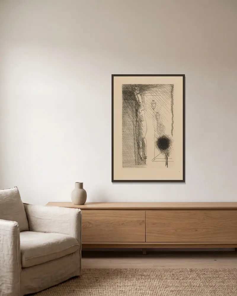 Zone, 1934 – Nr. 2 von Louis Marcoussis gerahmt an einer Wand