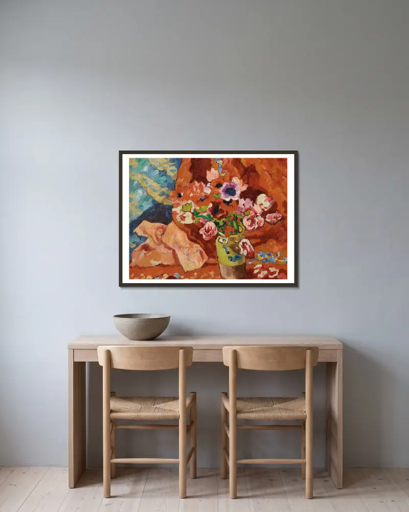 Květiny, 1935 – Nr. 2, Louis Valtat v rámu na stěně