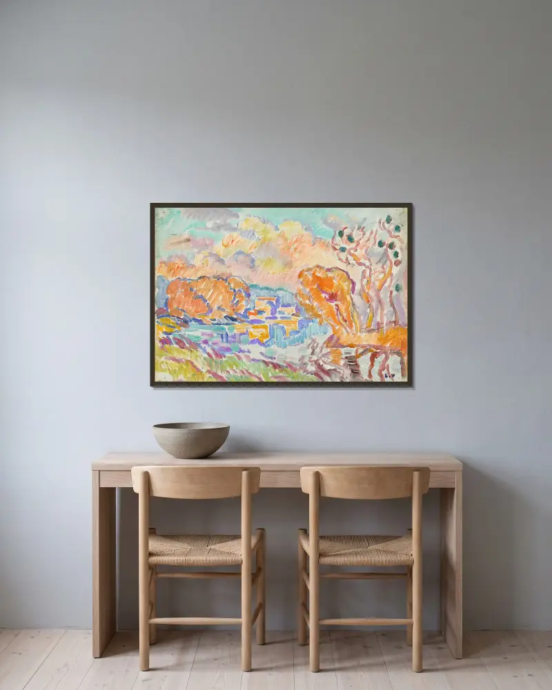 La Sologne, Louis Valtat v rámu na stěně