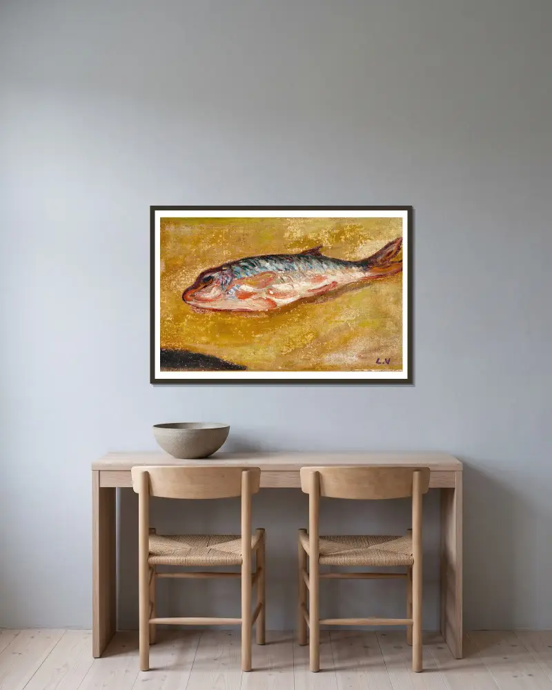 Ryba, Louis Valtat w ramie na ścianie