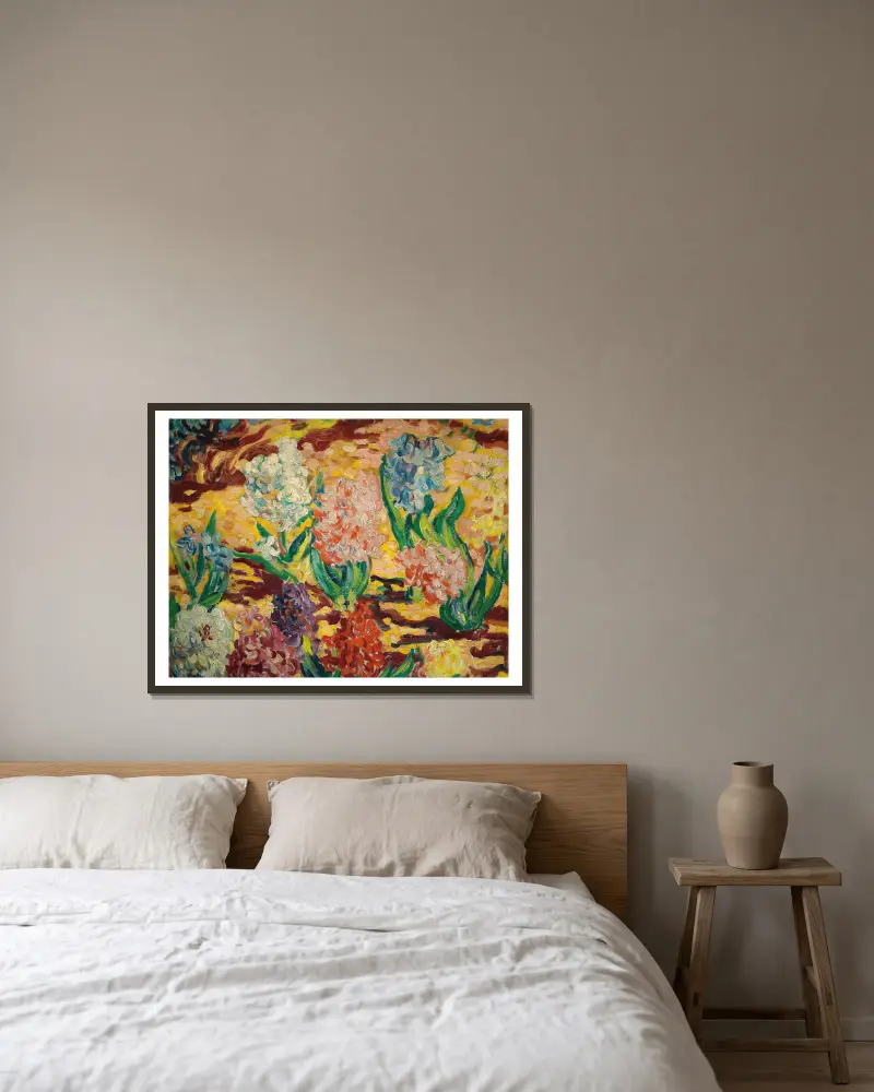 Hyacinty, Louis Valtat v rámu na stěně