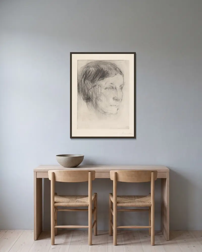 Ellen Waagensen, Ludvig Karsten v rámu na stěně