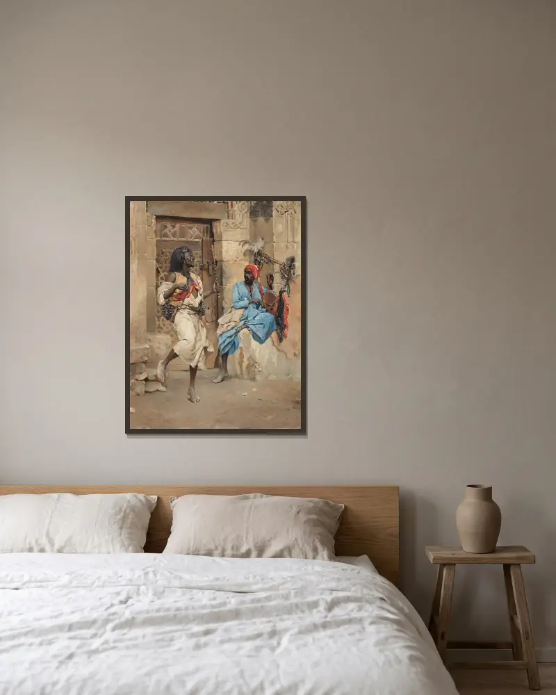 Die Vorstellung von Ludwig Deutsch gerahmt an einer Wand