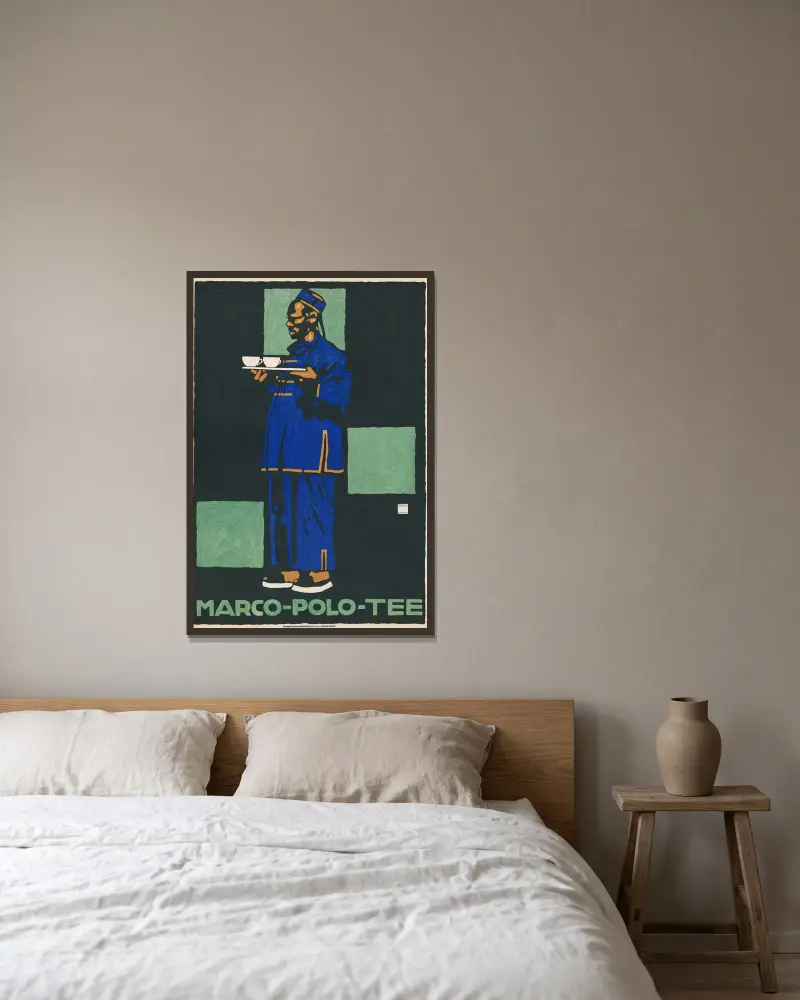 Marco-Polo-Tee, Ludwig Hohlwein v rámu na stěně