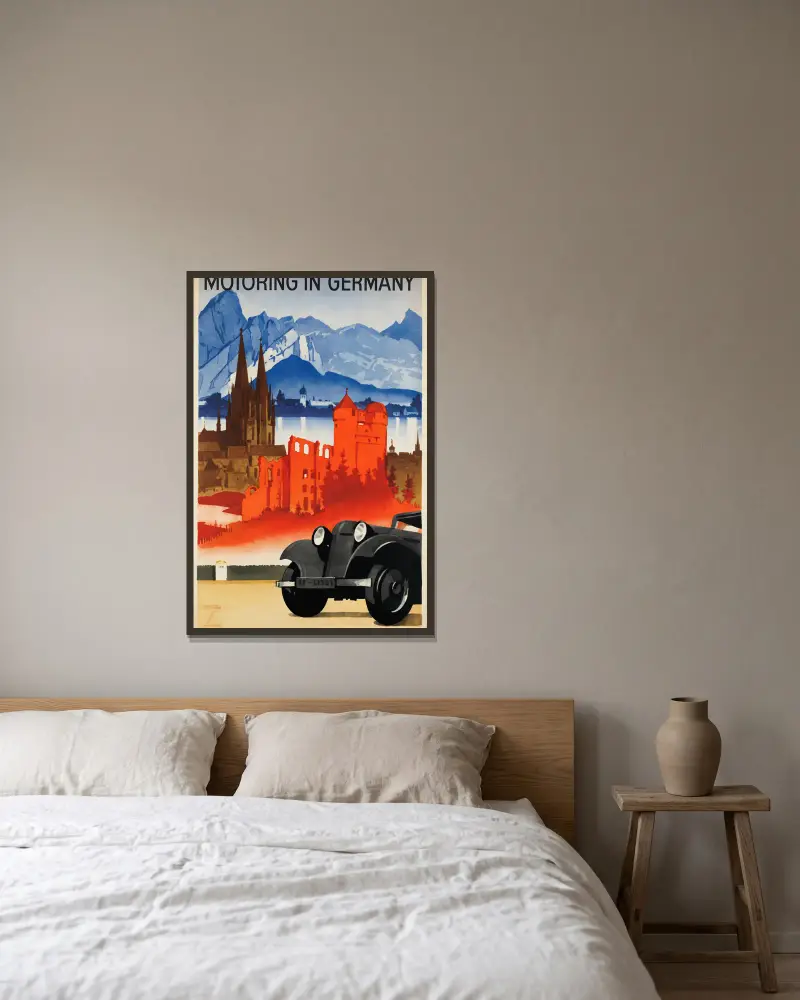 Motoring in Germany, Ludwig Hohlwein v rámu na stěně