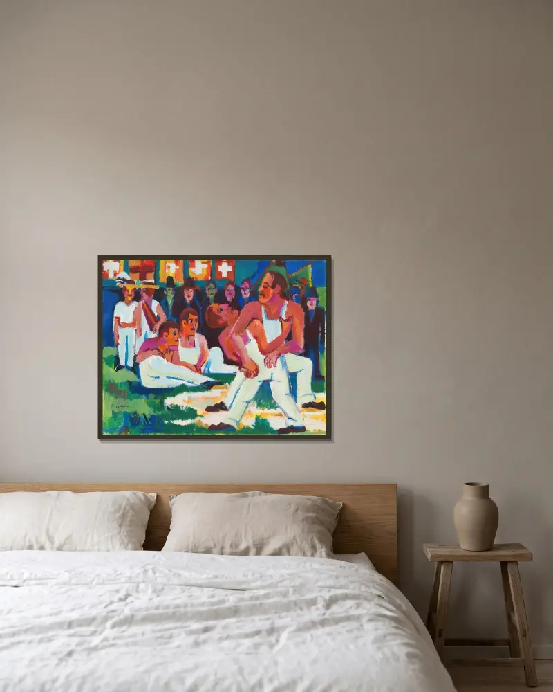 Ringer, Ernst Ludwig Kirchner v rámu na stěně