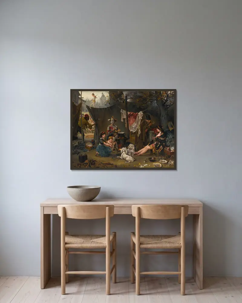Za kulisami, Ludwig Knaus w ramie na ścianie