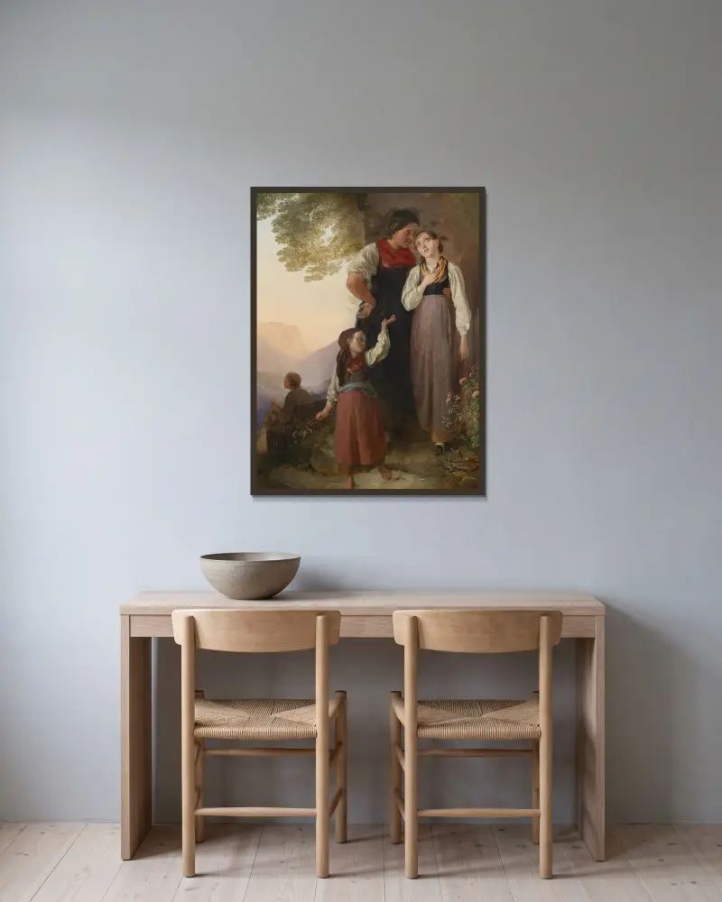 Pożegnanie, Ludwig Knaus w ramie na ścianie