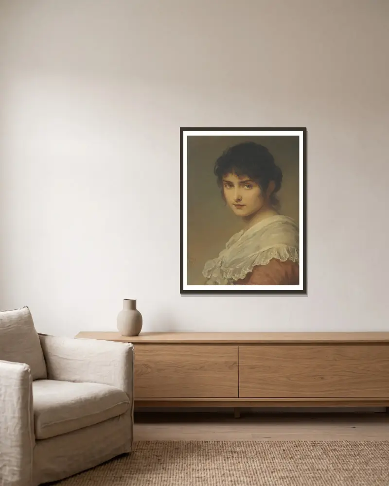 Lost in Thought, Ludwig Knaus w ramie na ścianie