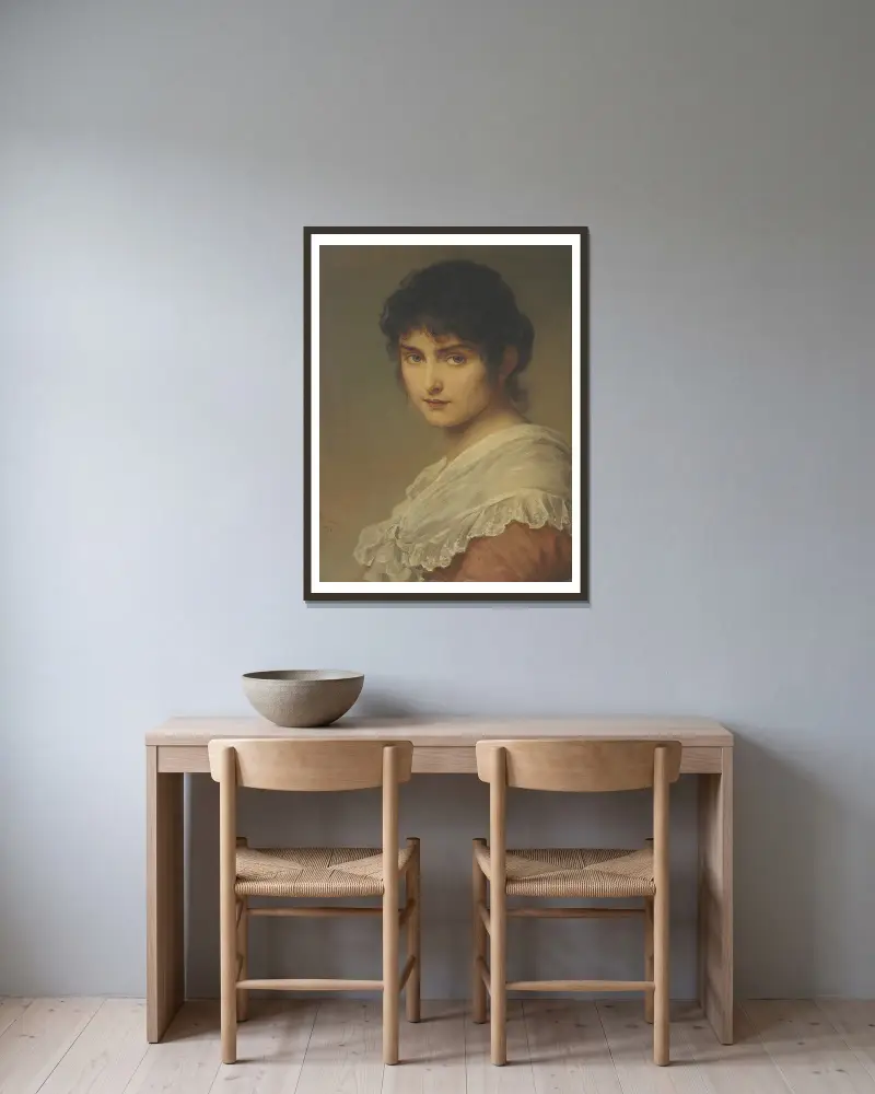 Lost in Thought, Ludwig Knaus w ramie na ścianie