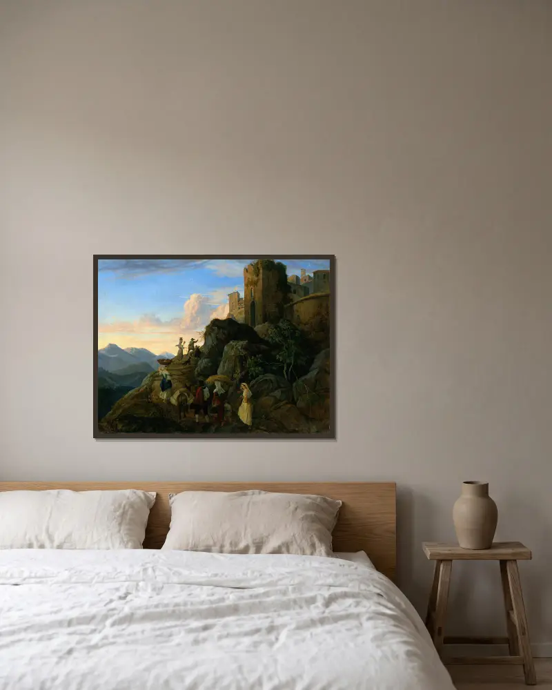 Civitella (Večer), Adrian Ludwig Richter v rámu na stěně