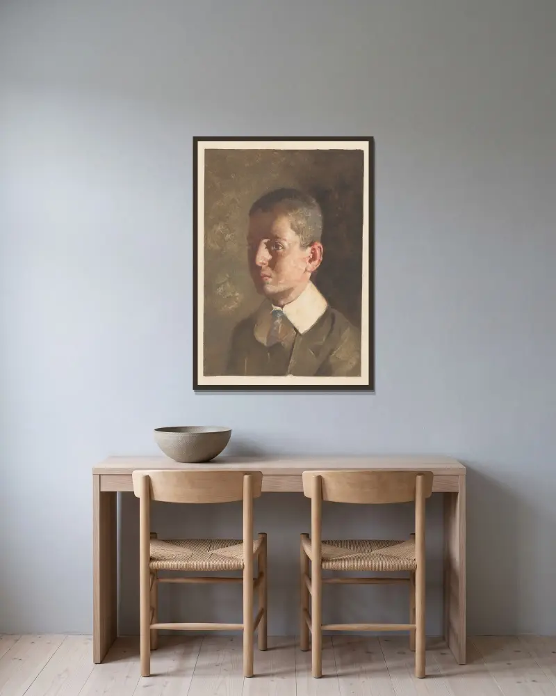 Porträtt av en pojke, 1878 – nr 1 av Hendrik Maarten Krabbé inramad på en vägg